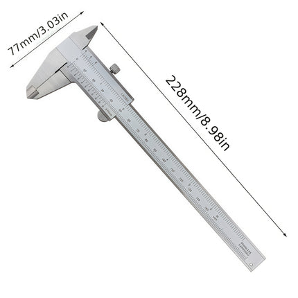 työntömitta ruostumattomasta teräksestä – 0,01 mm