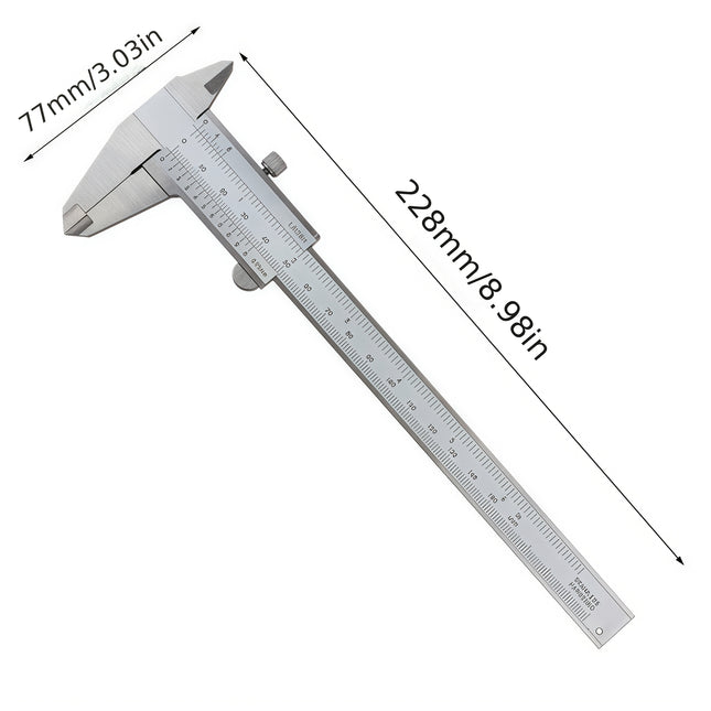 työntömitta ruostumattomasta teräksestä – 0,01 mm