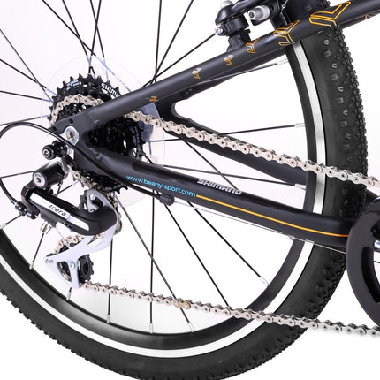 Ultrakevyt lasten pyörä Beany Zero 24, 8-12v, 24 tuumaa (musta)