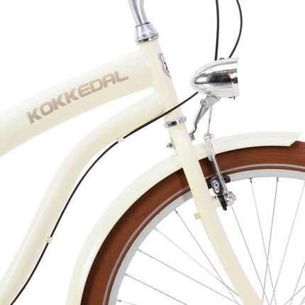 Tyylikäs naisten cruiser-pyörä Kokkedal Vanila, 3 vaihdetta
