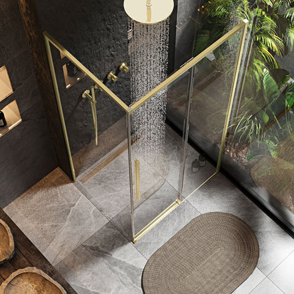 SOLAR GOLD Brush suihkukaappi 120x90 – Kulta
