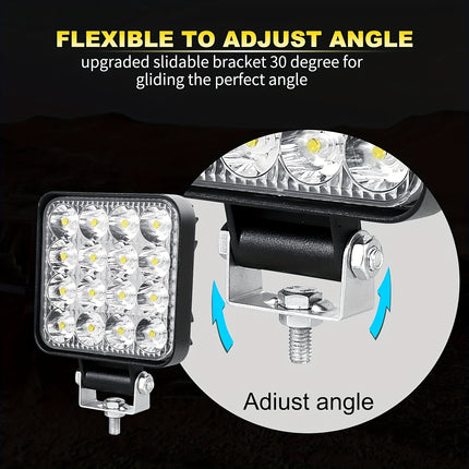 LED-työvalo  2/4 kpl – ultrakapea 12/24V