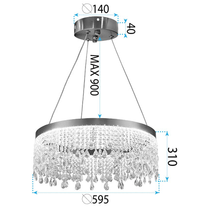 LED valaisin APP1731-1CP GOLD 60cm