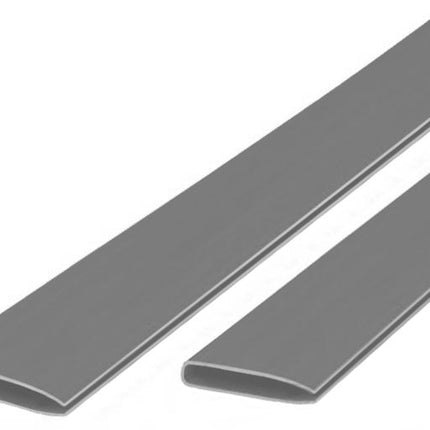 Päällyslista PVC-matolle 10x1m Vaaleanharmaa – Musta