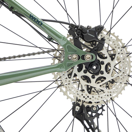 Fatbike KONA Woo, 26" kiiltävä metalli (vihreä) (L)