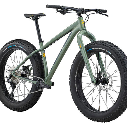 Fatbike KONA Woo, 26" kiiltävä metalli (vihreä) (S)