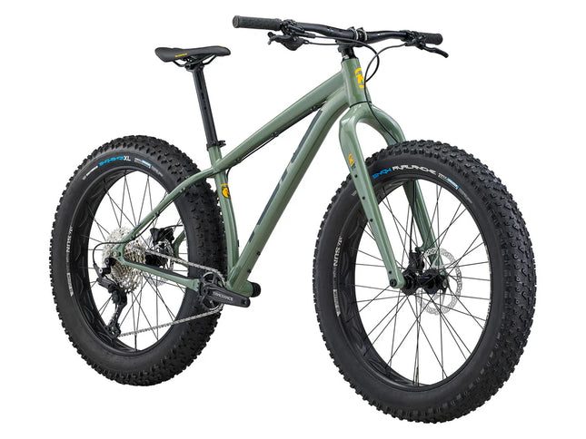 Fatbike KONA Woo, 26" kiiltävä metalli (vihreä) (M)