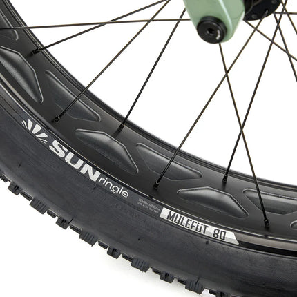 Fatbike KONA Woo, 26" kiiltävä metalli (vihreä) (XL)