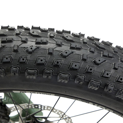 Fatbike KONA Woo, 26" kiiltävä metalli (vihreä) (L)