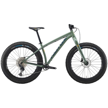 Fatbike KONA Woo, 26" kiiltävä metalli (vihreä) (S)