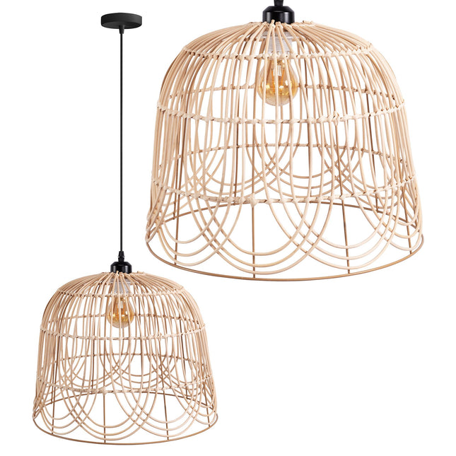 NATURAL BOHO RIIPPUVAT KATTOVALAISIN APP1352-1CP 40 cm – Musta