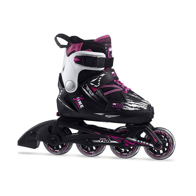 Lasten rullaluistimet FILA X-One G, musta-vaaleanpunainen (L)