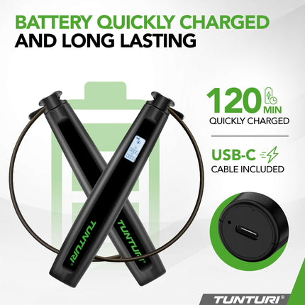 Hyppynaru TUNTURI Smart Jump Rope näytöllä ja sovelluksella