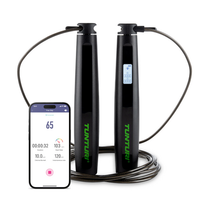Hyppynaru TUNTURI Smart Jump Rope näytöllä ja sovelluksella