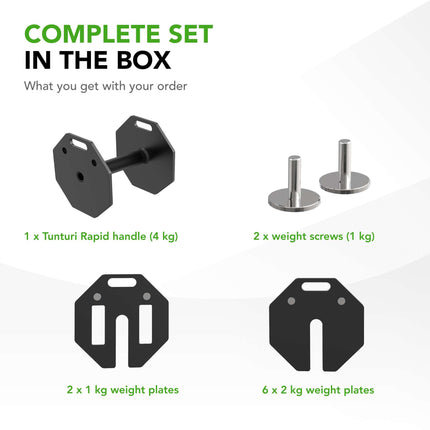 Hantel TUNTURI Rapid Adjustable Dumbbell 20kg