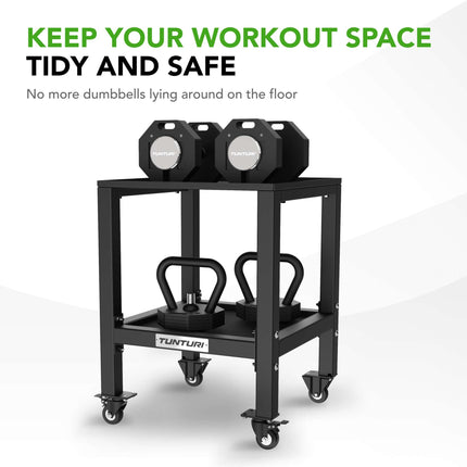 Alus hantlitele TUNTURI Rapid Adjustable Dumbbell Stand