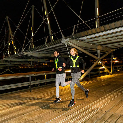 Heijastinliivi, juoksuliivi Tunturi X-muotoinen LED-vyö