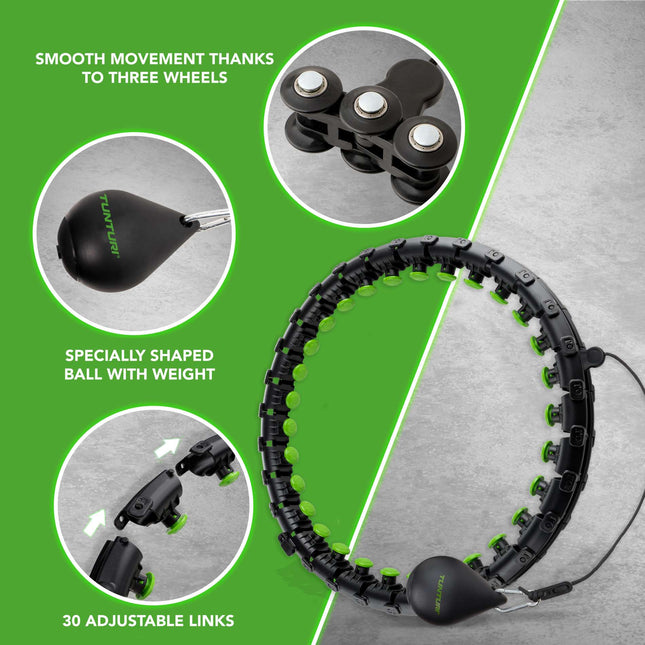 Säädettävä hulavanne painolla TUNTURI Säädettävä hulavanne, iso sis. painot