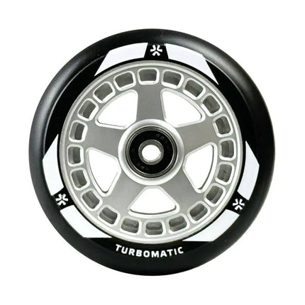 Skootterin pyörä Union Turbomatic V2 Pro Scooter Wheel 110mm musta/hopea