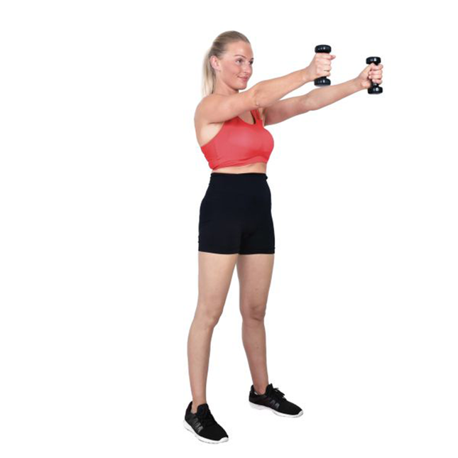 Käsipainot CHRISTOPEIT 2 x 5 kg, musta