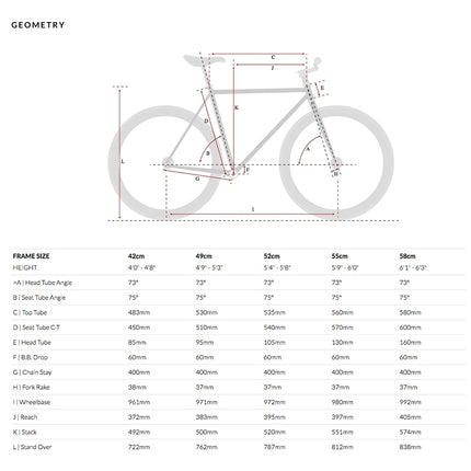 Fixie bike 6KU Nebula 2 (S)