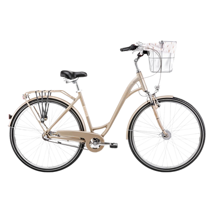 ROMET Art Deco Classic -polkupyörä, etukori, beige (M)