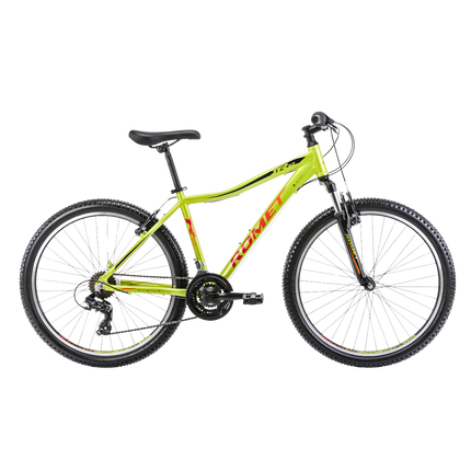 Nuorten polkupyörä ROMET Rambler R6.0 JR, 26" vihreä-punainen, 12-14-vuotiaille