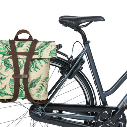 BASIL Ever-Green, trendikäs laukku, joka voidaan kiinnittää tavaratelineeseen