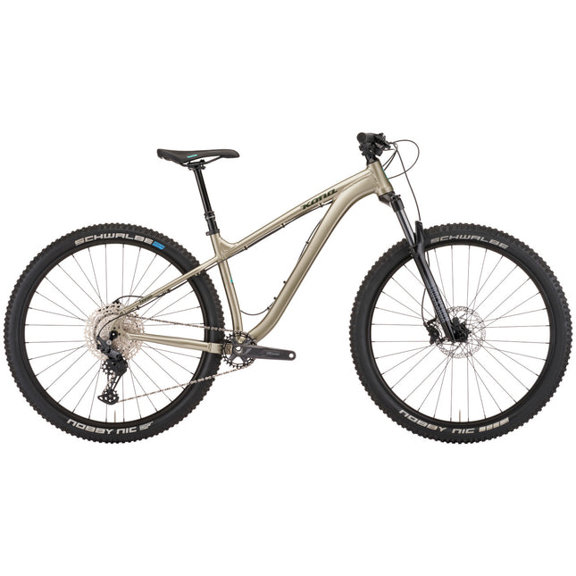 Kona Honzo 29" maastopyörä, kiiltävä metallinen tina (S)