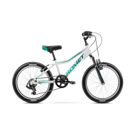 Lasten polkupyörä ROMET Rambler 20 KID 2, valko-vihreä