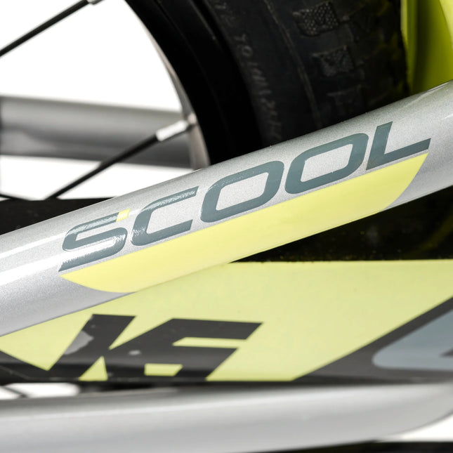 Lasten polkupyörä S´COOL XXlite, 16" hopea/lime