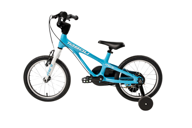 Ultrakevyt lasten polkupyörä TABOU Rocket Lite MG, 14" sinivalkoinen