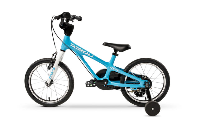 Ultrakevyt lasten polkupyörä TABOU Rocket Lite MG, 16" sinivalkoinen