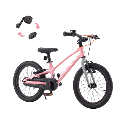 Lasten polkupyörä TABOU Royal Space Shark, 14" pinkki-harmaa