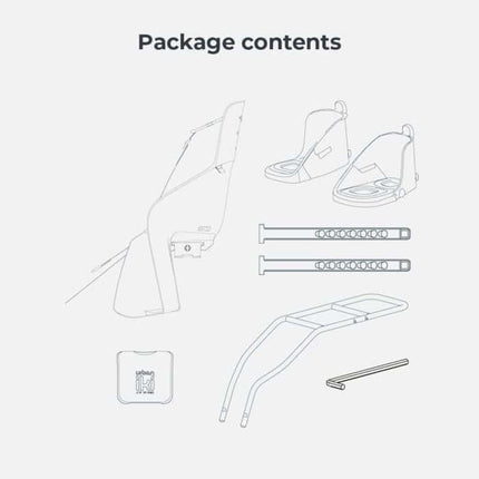 Lasten tuoli rungossa URBAN IKI U-me, Bincho Black/Bincho Black