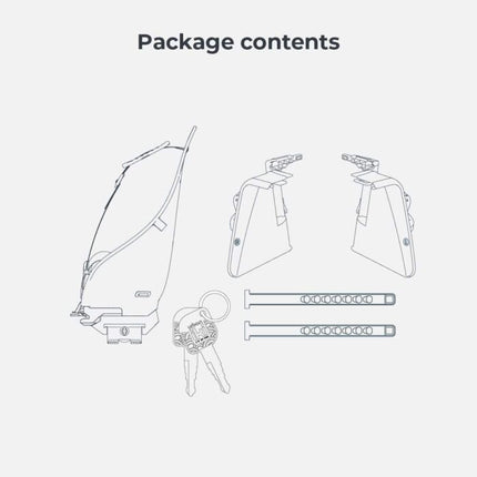 URBAN IKI Ta-ke Easyfix lastenrattaat, Icho Green/Bincho Black