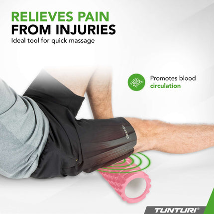 TUNTURI Yoga Grid -hierontarulla, 33 cm, ruusukulta