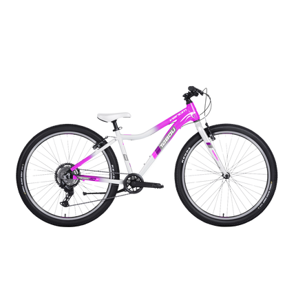 Ultrakevyt nuorten polkupyörä TABOU Venom Lite W, 26" pinkki-valkoinen, 10-12 vuotta