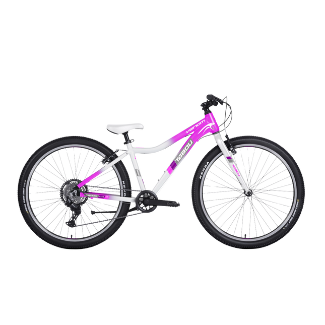 Ultrakevyt nuorten polkupyörä TABOU Venom Lite W, 26" pinkki-valkoinen, 10-12 vuotta