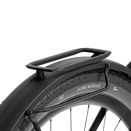 Tavarateline RACKTIME Alumee Micro Rack, 8 kg, musta (lisävaruste Alumee lokasuojiin)