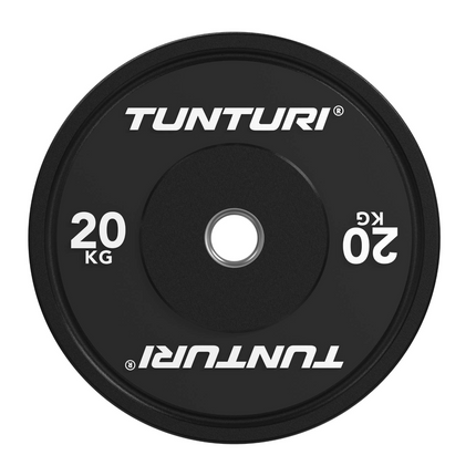 TUNTURI Platinum -puskurilevypaino, musta, 50 mm, 20 kg