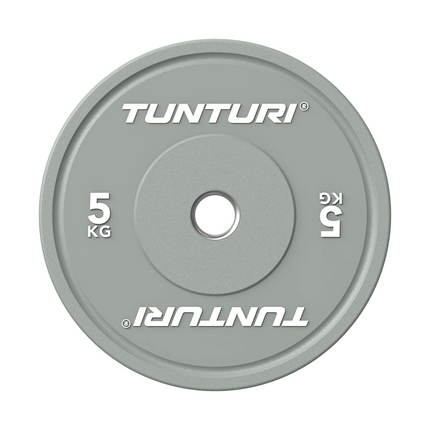 TUNTURI Platinum -puskurilevypaino, harmaa, 50 mm, 5 kg