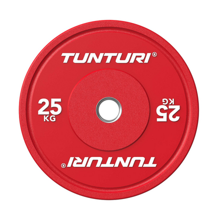 TUNTURI Platinum -puskurilevypaino, punainen, 50 mm, 25 kg