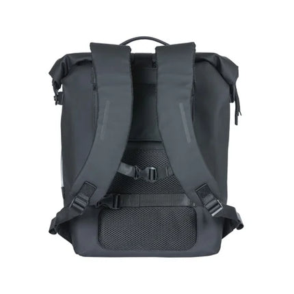 Reppu tavaratelinekiinnityksellä BASIL SoHo Nordlicht, 17 L, LED, musta