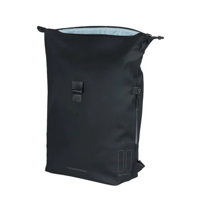 Reppu tavaratelinekiinnityksellä BASIL SoHo Nordlicht, 17 L, LED, musta