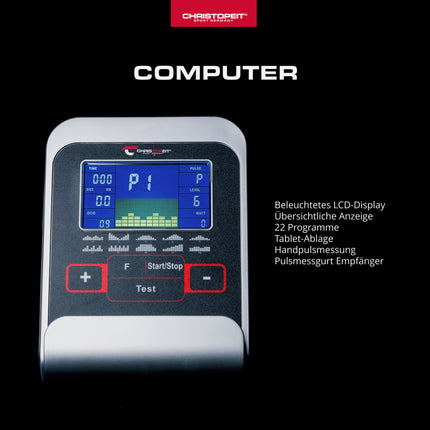 CHRISTOPEIT RS 3 -kuntopyörä selkänojalla