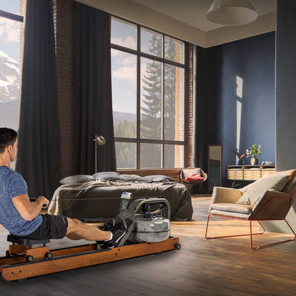 Soutulaite TUNTURI Fluid Rower Apollo Pro V, puinen