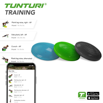 Tasapainotyyny TUNTURI Air Stepper Pad Vihreä