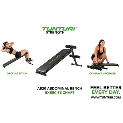 Treenipenkki TUNTURI AB20 Abdominal Bench