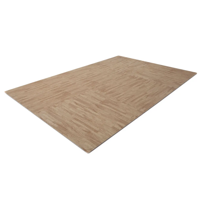 HAMMER Puzzlemat Basic -jumppamatto, 120x185 cm, puujäljitelmä